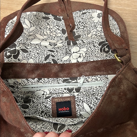 Hobo International Suede Fringe Shoulder Bag - Picture 4 of 5